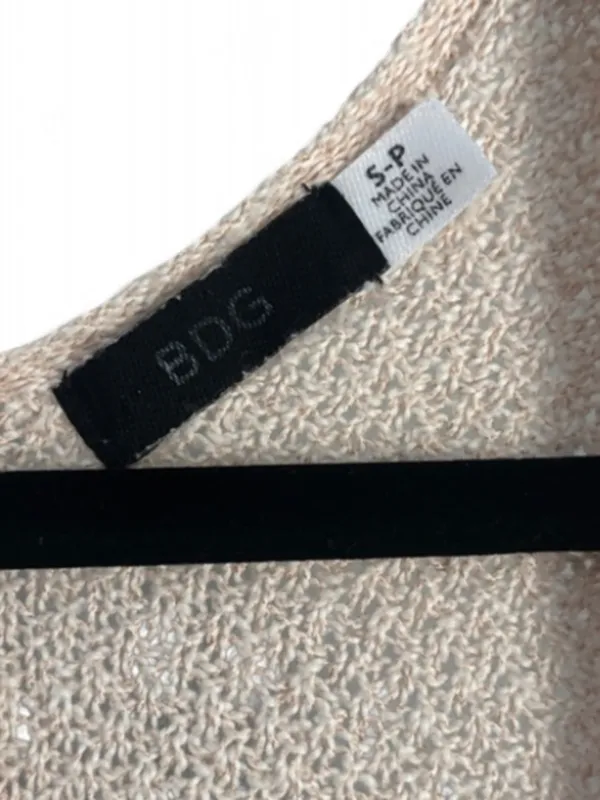BDG Urban Outfitters Women's Cream Lightweight Open Front Knit Cardigan Sz Small - Image 3