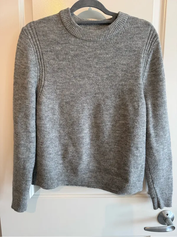 a new day Gray Crewneck Sweater - Image 2