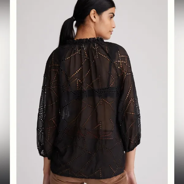 Anthropologie Caballero Lace Blouse Size S NWOT - Image 3