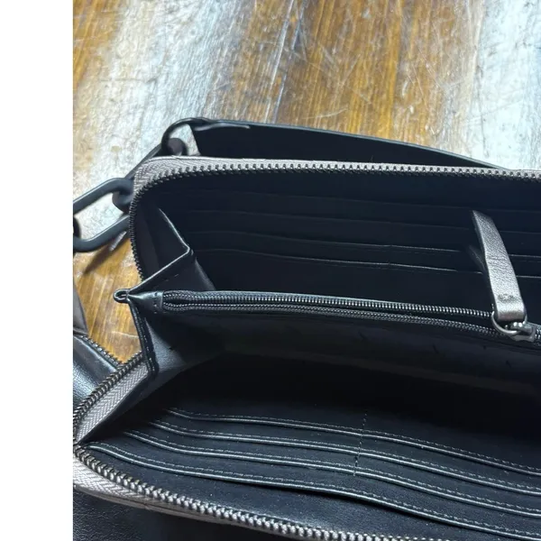 Simply Vera Vera‎ Wang Black Shoulder Bag And Wallet - Image 9