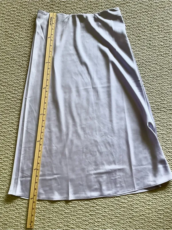 NwoT J. Crew Lavender Whimsigoth Gwyneth Satin Slip Skirt size S - Image 7