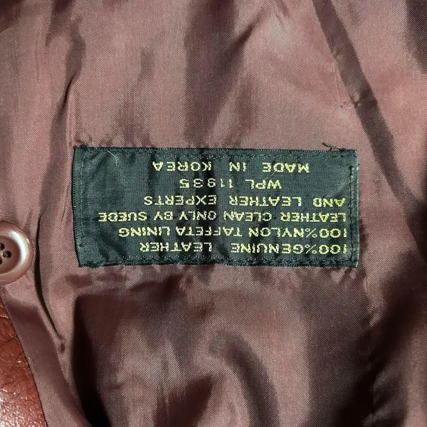 Vintage 70s Genuine Leather Burgundy Jacket - Image 5
