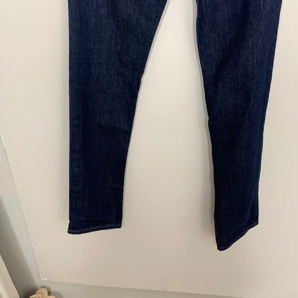Reformation Brooke High Straight Zip Jeans Womens Size 26 Dark Wash Blue - Image 4