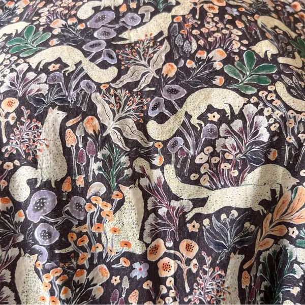 Shop the Mint Get Closer Plum Purple Fox Printed Dress - Image 5