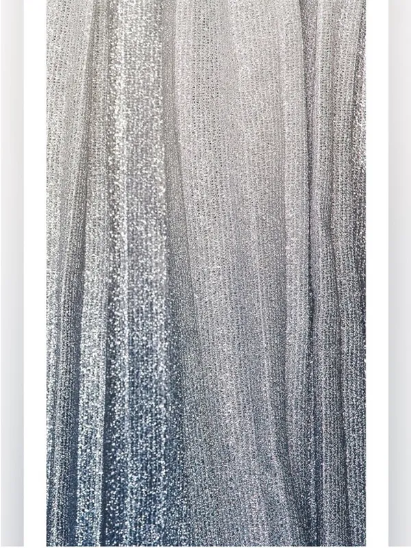 NEW Line & Dot Oracle Maxi Dress Denim Blue Halter Tiered Ruffle Formal Gown - Image 7