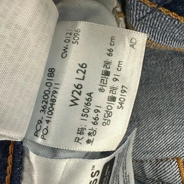 Levi's Premium 501 Original Cropped Womens Jeans High Rise Blue W 26 L 26 NWT - Image 11