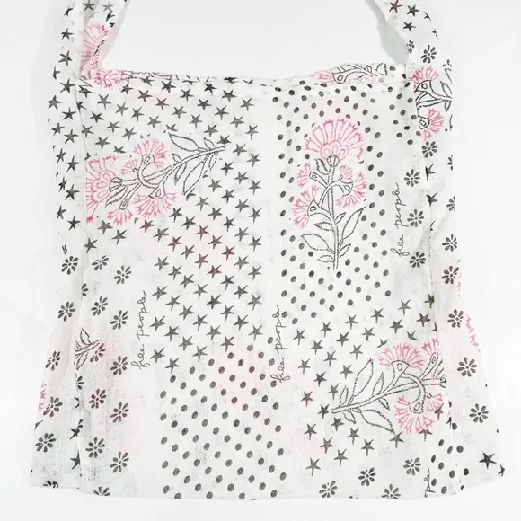 Free People Gauzy Lightweight Reusable Tote‎ Bag - Image 3