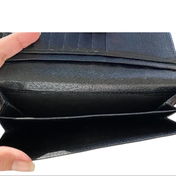 Gucci Authentic Signature GG Black Folding GG Wallet - Image 6