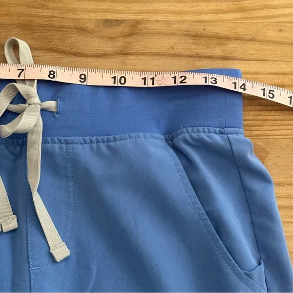 FIGS Zamara Jogger Scrub Pants XS Peri Blue FIONx Stretch Cargo Pockets - Image 10