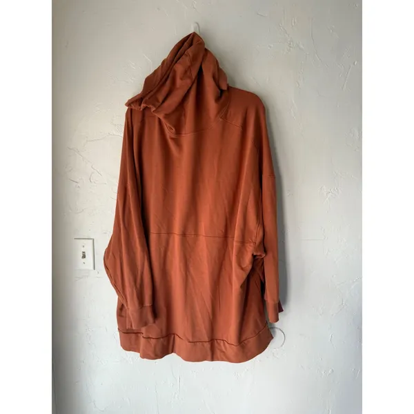 Old Navy Oversized Hoodie Sweatshirt Women‎ Rust Orange Plus 3X Casual Comfort - Image 6