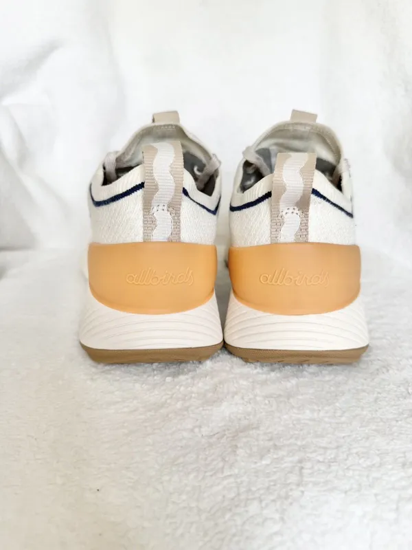 Allbirds Tree Glider Womens Size 10 Ivory Blue Athletic Running Shoes Sneakers - Image 3