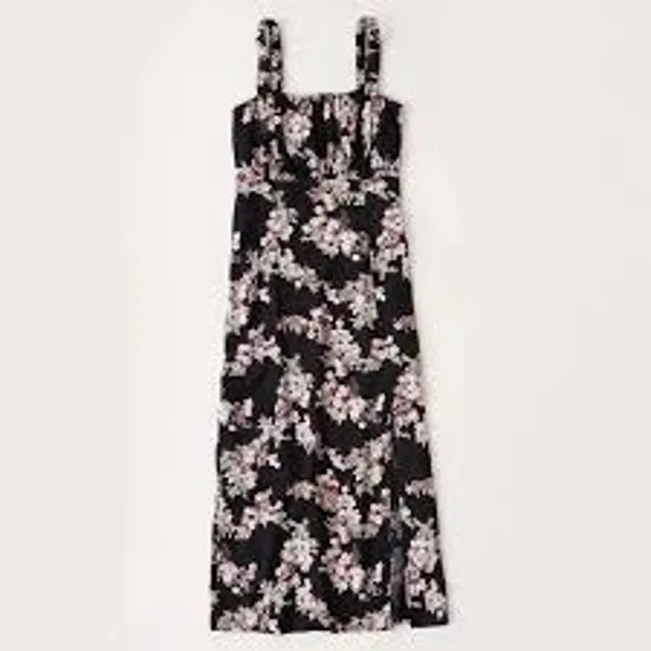 ABERCROMBIE & FITCH Midi Slip Dress Milkmaid Babydoll Moody Floral Size Small S - Image 2