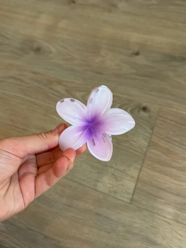 Purple Flower Claw Clip - Image 2