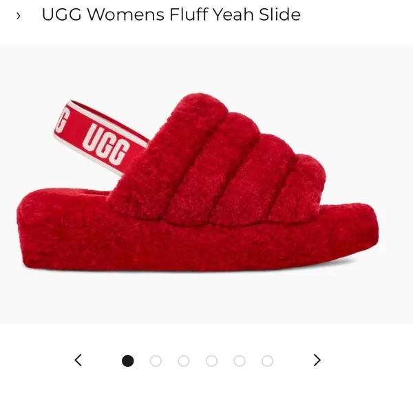UGG Fluff Yeah Slide Style 1095119 in Samba Red (Women's Size 11) - Image 7