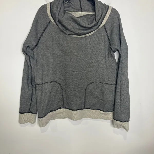 Patagonia reversible double knit pullover cowl‎ neck women's size medium - Image 12