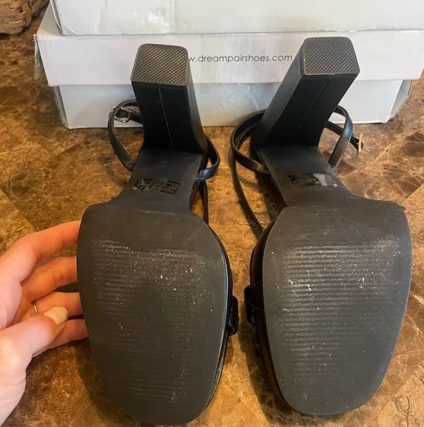Women's Platform Heeled Sandals Sz 8.5 - Image 6