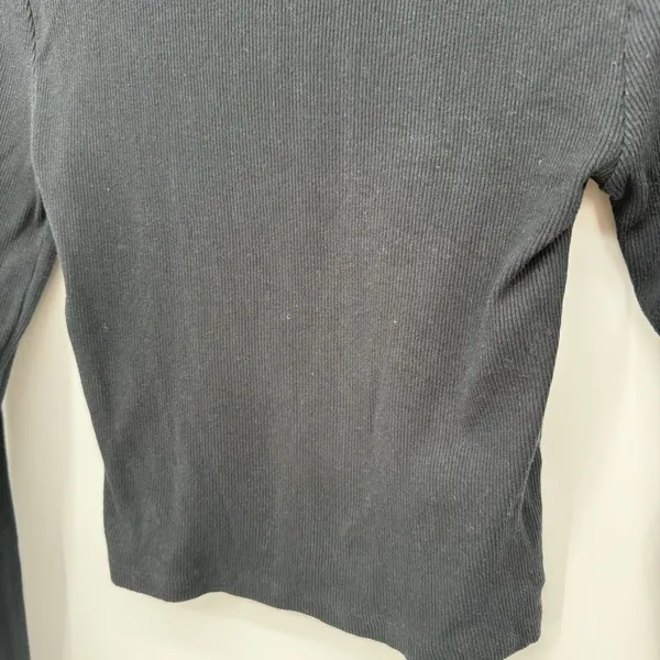 Abercrombie & Fitch Black Long Sleeve Mock Neck Tee - Image 13