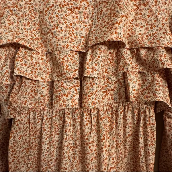 VEILED‎ COLLECTION Floral Long Sleeve Maxi Dress - Image 3