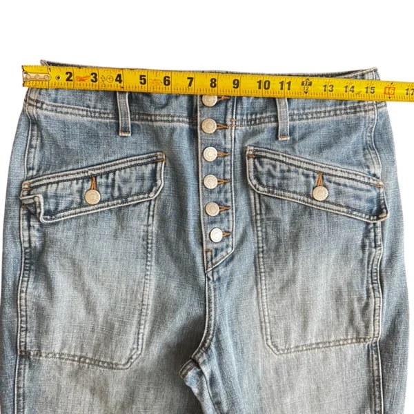Veronica Beard Womens Rinley Cropped Straight Leg High Rise Jeans Denim Size 30 - Image 9