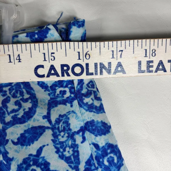 Michael Michael‎ Kors Blue White Paisley Damask A-Line Mini Skirt Size 6 - Image 6