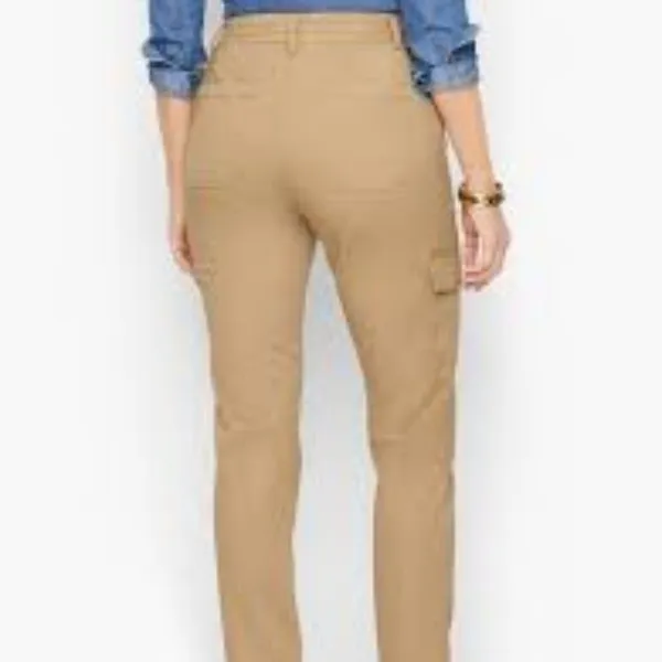 Talbots Cargo Pants Womens‎ Size 6 Beige Khaki Slim Straight Leg Utility - Image 4