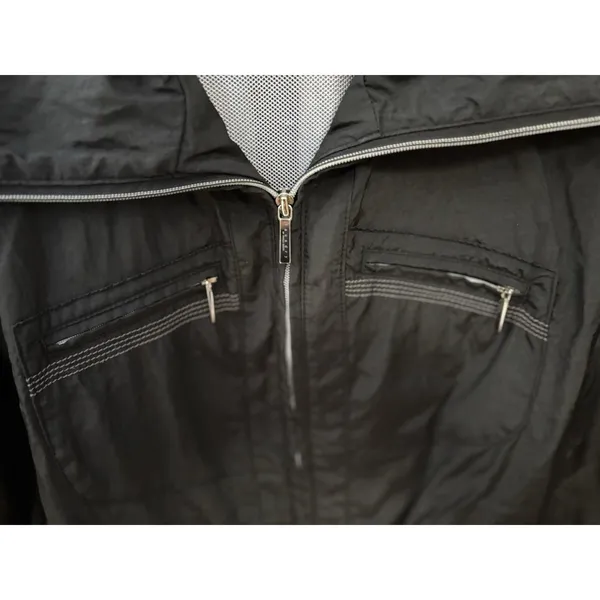 Laundry By Shelli Segal Jacket Black Lightweight Raincoat Pockets See Note Size - Image 5