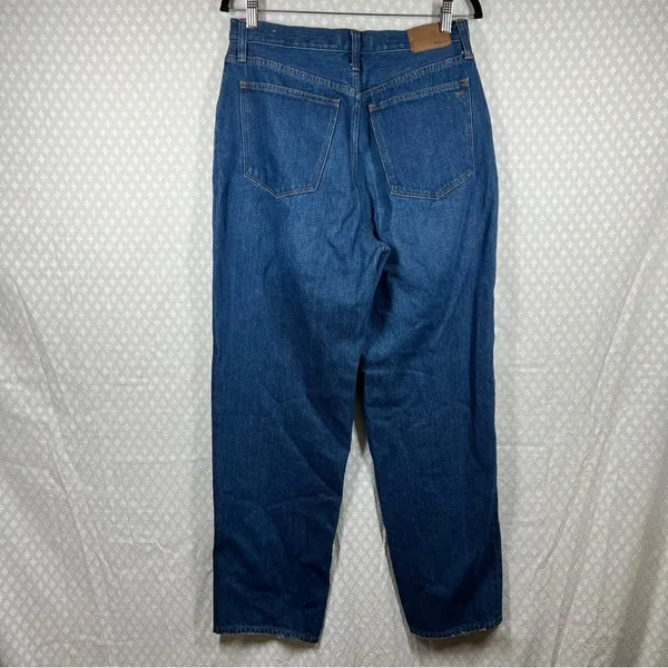 Madewell Dark Wash‎ High Rise Baggy Straight Jeans - Image 5