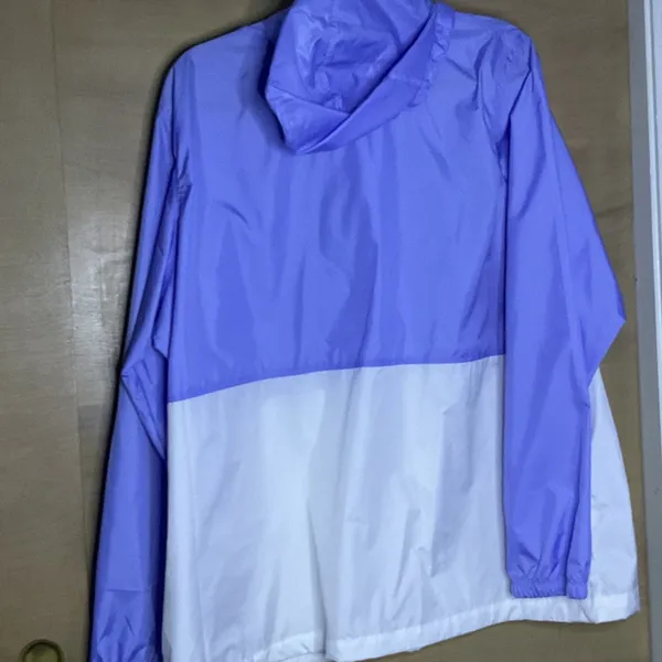 Columbia Lavender and White Windbreaker Jacket - Image 3