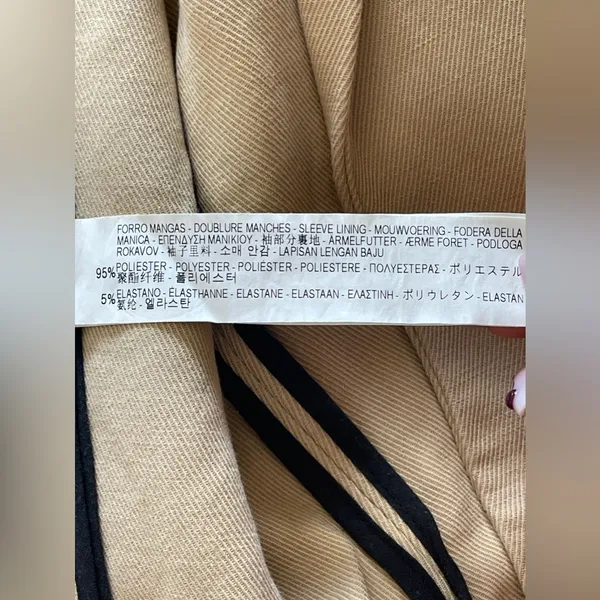 ZARA Women Double Breasted Coat Size M - Image 8
