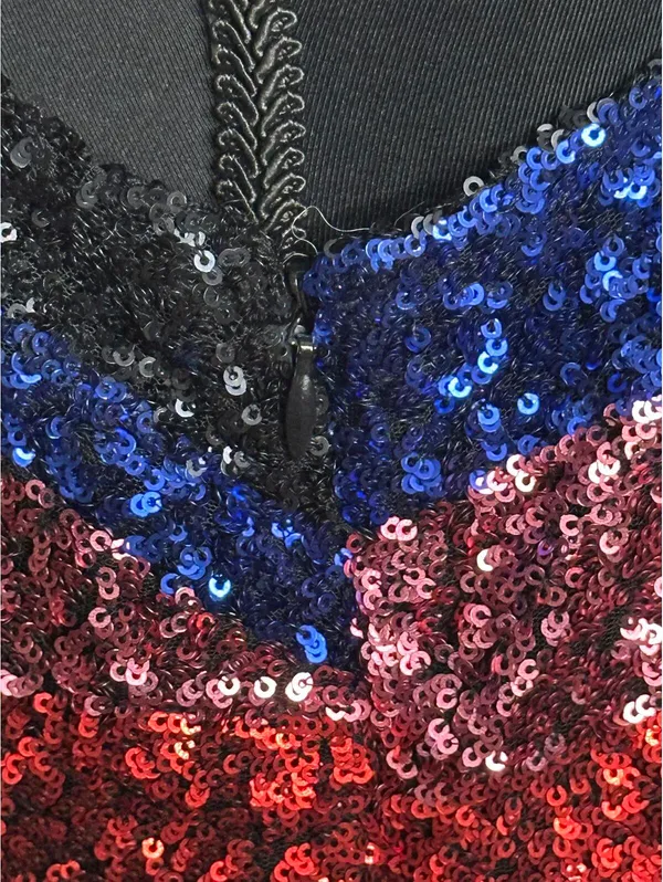 GAP multicolored striped sequin bodycon sleeveless mini dress Size Small - Image 4