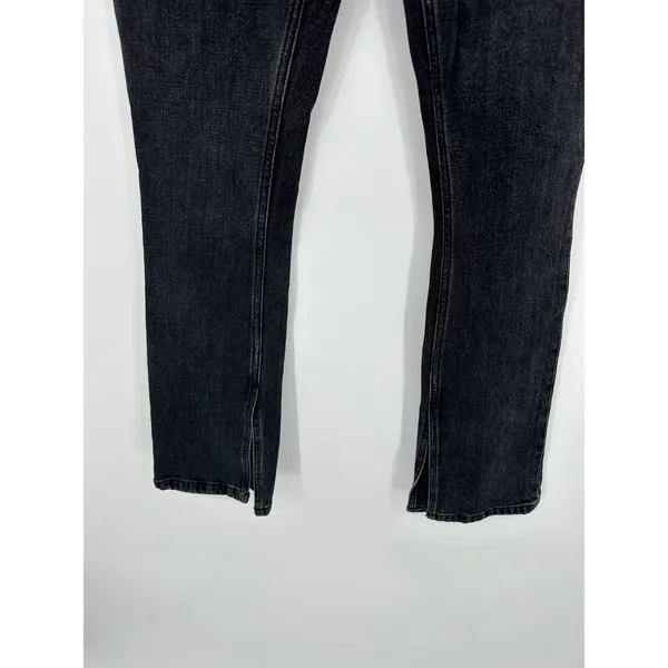Abercrombie & Fitch The Skinny High Rise‎ Black Ankle Slit Jeans 25/0S DZ15 - Image 3
