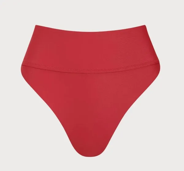 Berlook ECONYL® Red Underwire Bikini Top & High Waisted Bottom - Image 7
