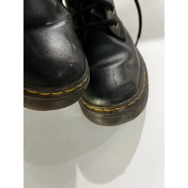 Dr. Doc Martens Air Wair Zavala Combat Boots Black Leather Womens 6 Mens 5 - Image 6