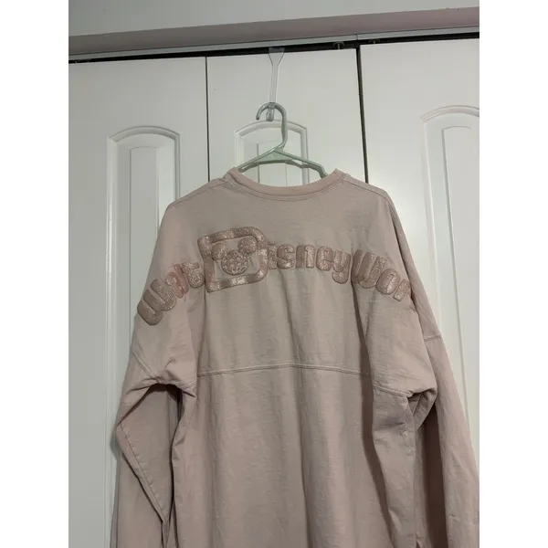 Disney Parks Spirit Jersey Walt Disney World Pink Glitter Puff Print Large - Image 4