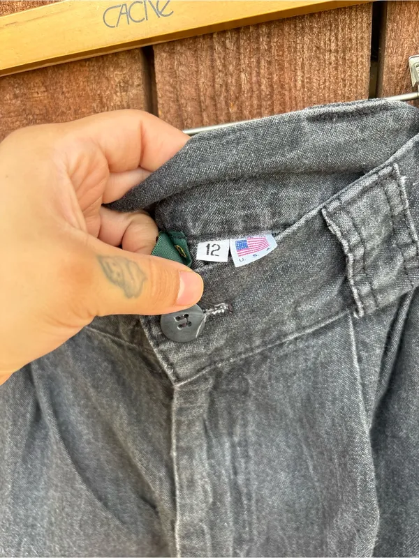 Vintage Darkwash Extra Wide Leg Jean Trouser - Image 4