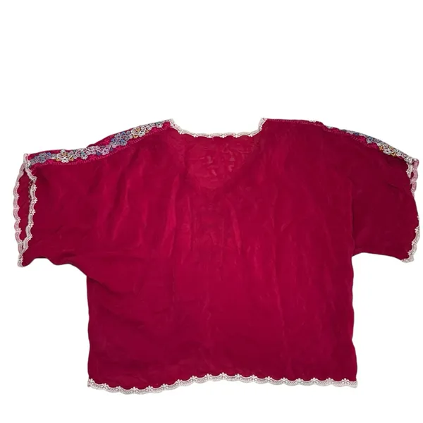 Johnny Was Klarah Embroidered Contrast Blouse - Image 8