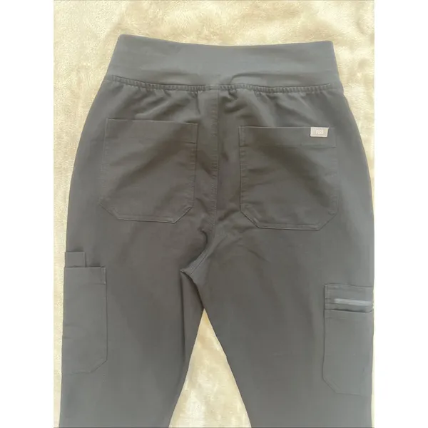 FIGS YOLA‎ Scrub Pants Women's XS Black Straight Leg Technical Collection - Image 12