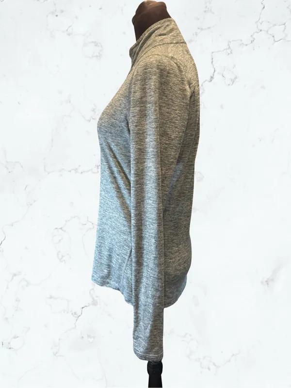 NIKE Dri-FIT Element 1/4 Zip Running Pullover Gorpcore Heather Green Space Dye S - Image 10