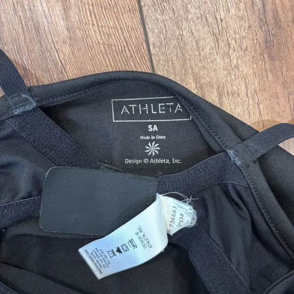 Athleta Athletic Dress Women's SA Black Built-in Bra Style #47185A Workout Gym - Image 5