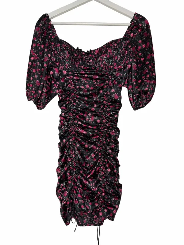 For Love Of Lemons Melrose Floral Mini Dress - Image 3