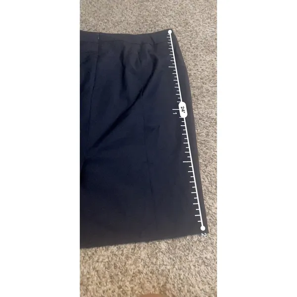 Talbots Woman Black Wool Blend Pencil Skirt Plus Size 14W Career Knee‎ Length - Image 8