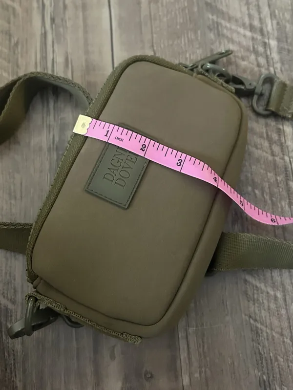 Dagne Dover Mara Neoprene Phone Sling/Crossbody Dark Moss/Olive Excellent Cond. - Image 7