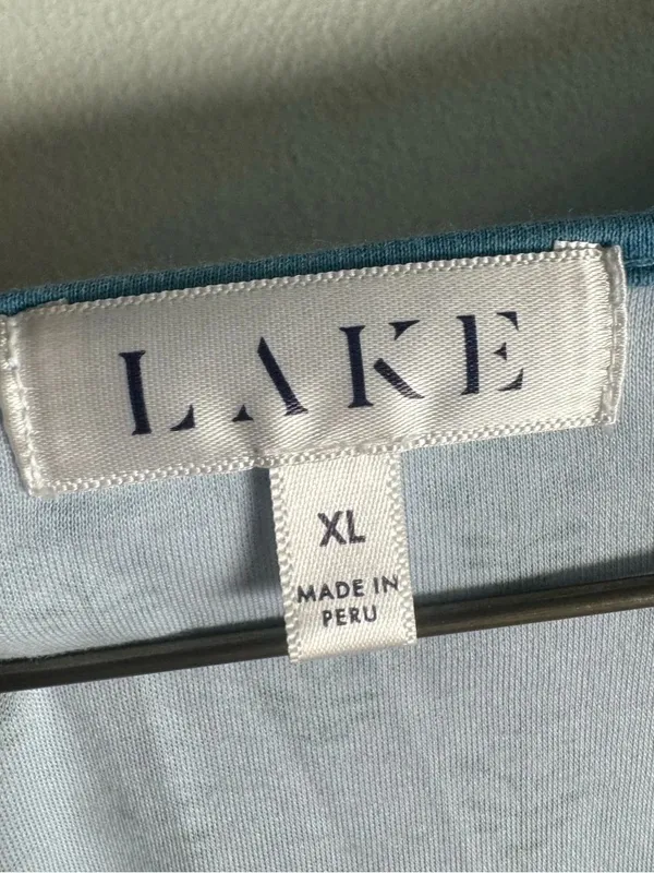Lake Pima Cotton Nightgown in Polar Posy Blue Floral XL - Image 3