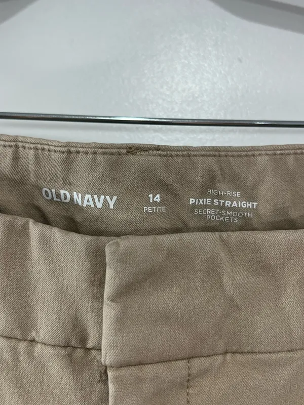 Old Navy High-Rise Pixie Straight Leg Pants (work pants) - Image 3