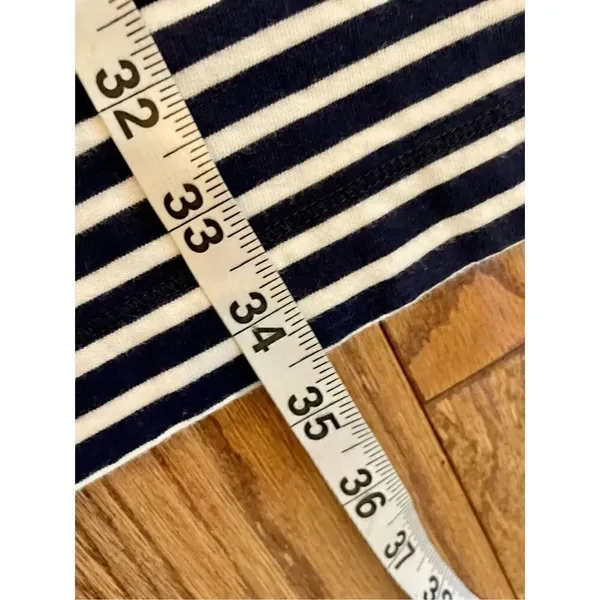 J. Crew striped ruffle sleeve shirt sleeve dress medium - Image 8