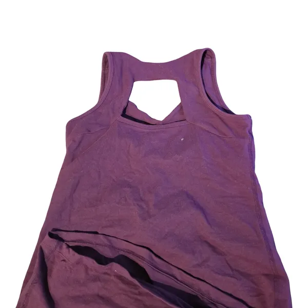 Beyond Yoga Purple Cut Out Tank Size: L - Image 3