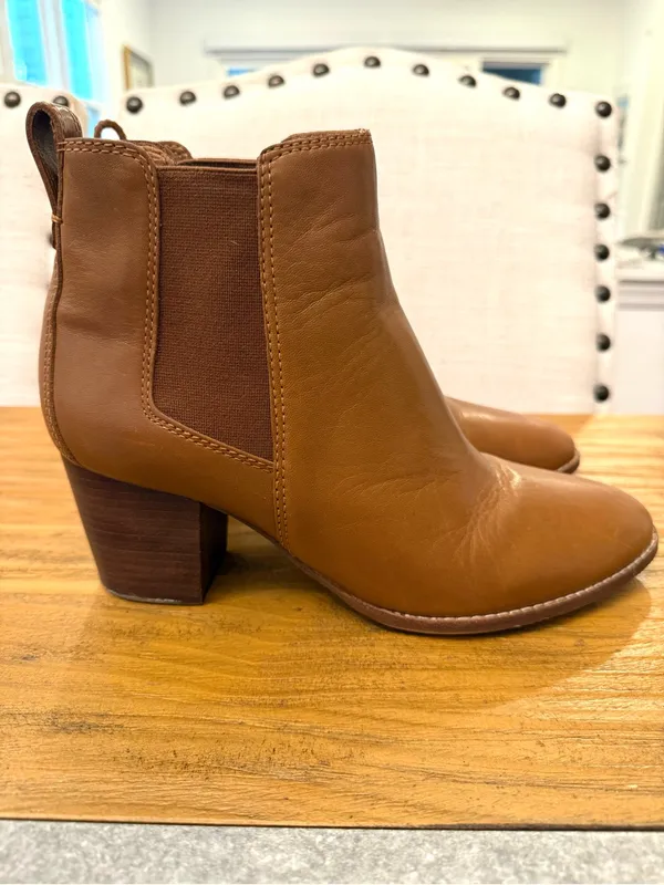 Madewell The Regan Boot English Saddle Brown Leather Ankle Boots 9.5 - Image 2