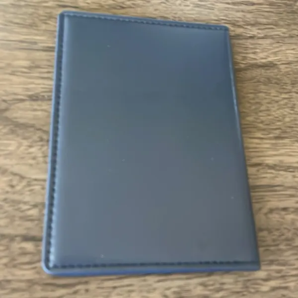 Dior Beauty Navy Leather Passport Holder NEW - Image 2