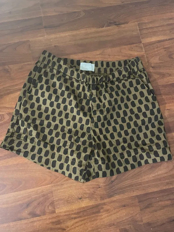 Everlane Organic Cotton Leopard Print 2-Piece Set | Top size 16 + Shorts size 14 - Image 3