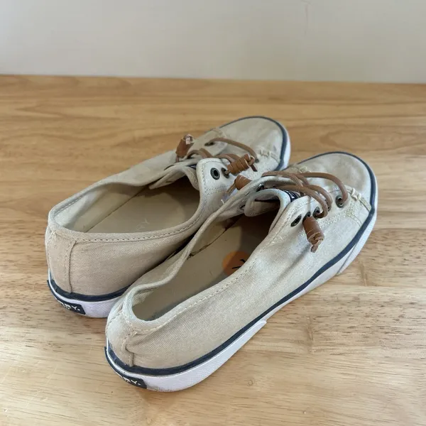 Sperry Top-Sider Pier View Casual Slip-on Sneakers Sand‎ Beige Women's Size 7 - Image 5